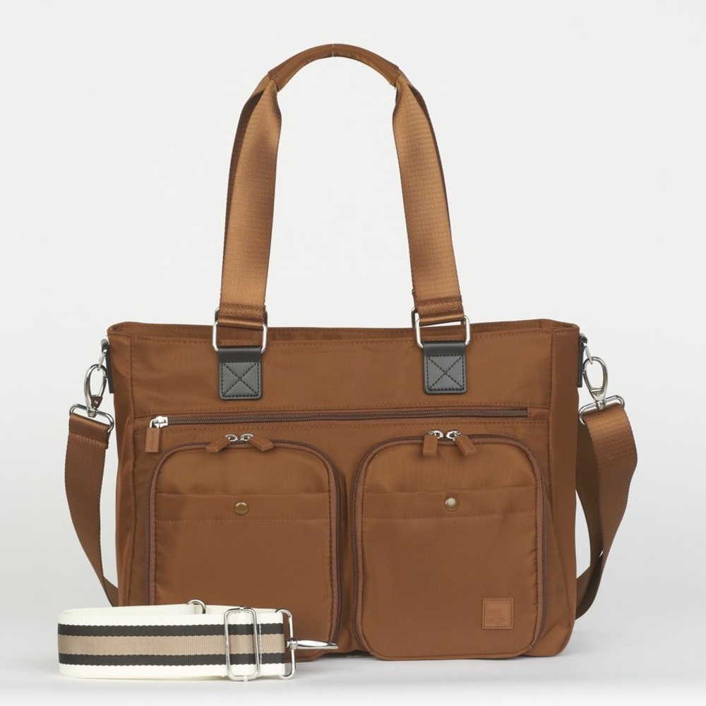 IHKWIP Cargo Catchall Tote w/ Two Crossbody Straps ~ Mocha